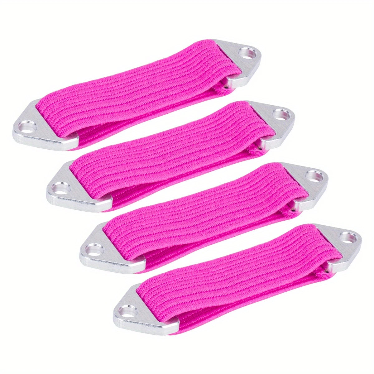 Adjustable Shock Absorber Limit Bands for 1/10 RC Crawler 4pc (Pink)