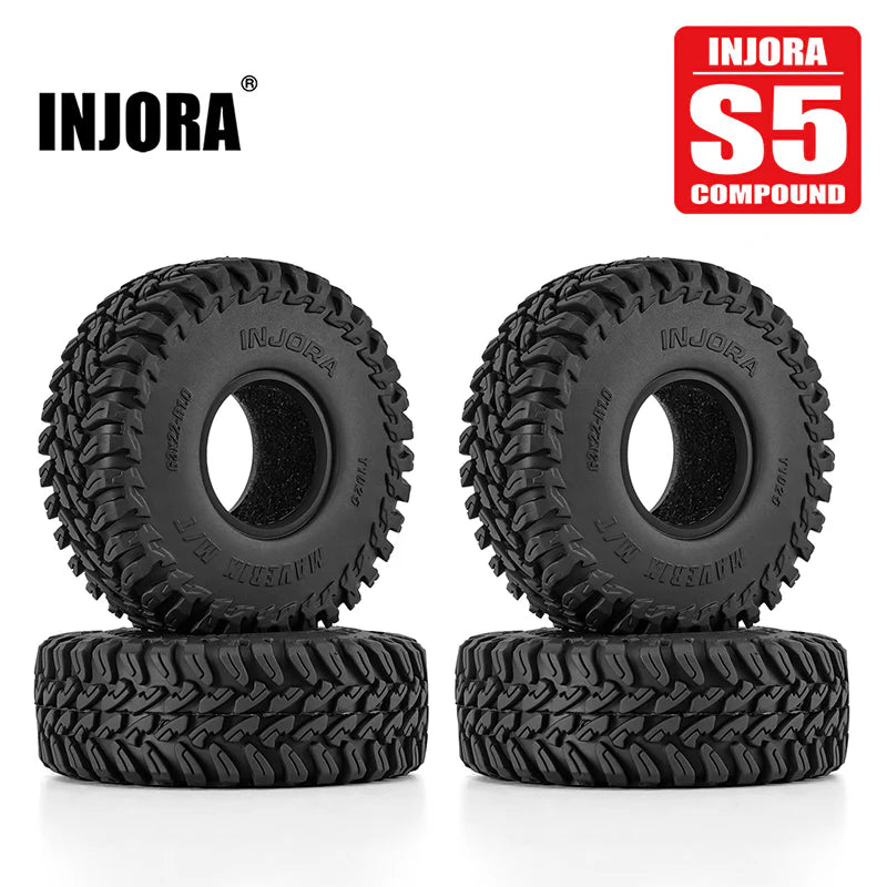 INJORA 1.0" 63*22mm MAVERIX M/T Tires (T1025)