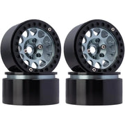 Black CNC Aluminium 1.9 Beadlock Rim (4pc) Gunmetal
