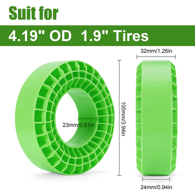 INJORA Silicone Rubber Inserts for 1.9" 108-110mm(4.35" OD) Tires (1907)