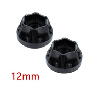 Black 1.9 / 2.2 Wheel Rim 12mm Hex Hub Adapter (2pc)