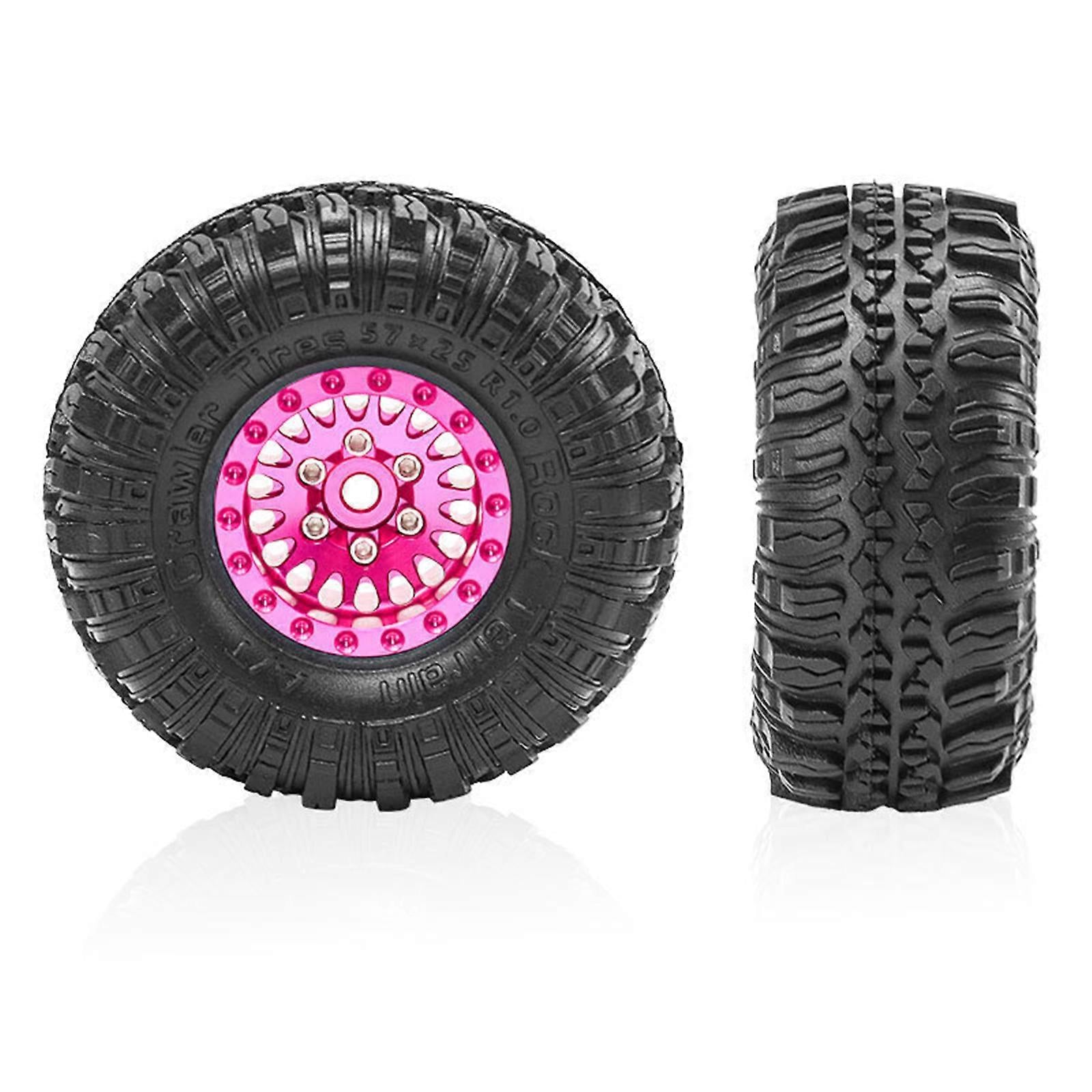 1.0" Beadlock + Soft Compound Tyre Combo 57mm (4pc)