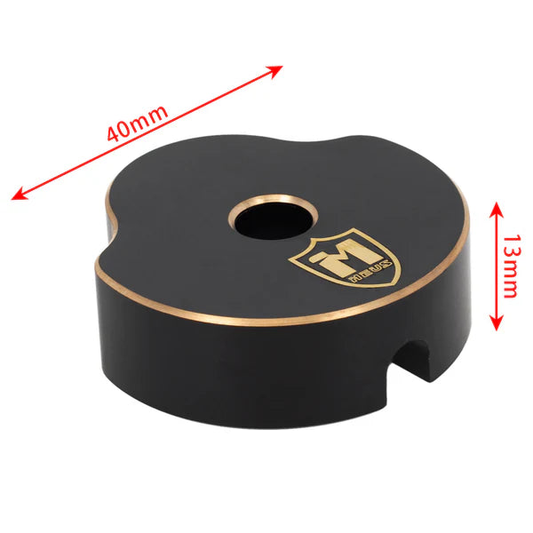 MEUS Racing SCX10 Pro Brass Counterweight Rear Axle Tube Cap For Axial 1/10 SCX10 PRO Upgrades