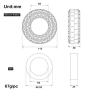 MEUS Racing Super Soft Silicone Tire Inserts with EVA for 118-122 mm 1.9