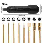 INJORA Mini Cordless Electric Screwdriver Set With 8 Bits For 1/18 1/24 RC Crawlers
