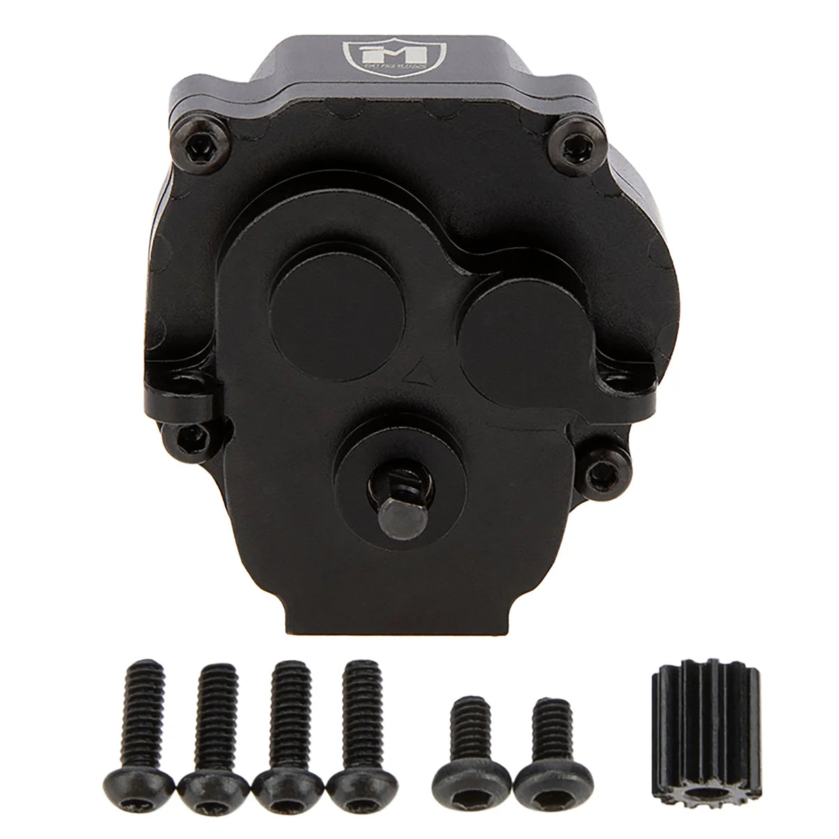 MEUS RACING Metal Gearbox Complete Aluminum Transmission Housing with Steel Internal Gears for TRX-4M