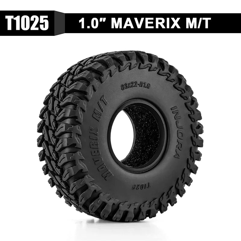 INJORA 1.0" 63*22mm MAVERIX M/T Tires (T1025)