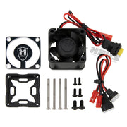 Meus Racing 4028 ESC Heatsink High Speed Cooling Fan Metal Aluminum Alloy Fan Cover for Hobbywing MAX6 MAX8 ESC ARRMA 6S Firma™150A Smart ESC