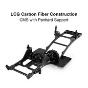 INJORA Front Mounted Transmission LCG Carbon Fiber Chassis Kit For 1/10 RC Crawlers (INC-10F)