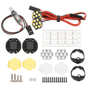 MEUS Racing RC Car LED Lights Bumper & Roof Lights with AXU Controller