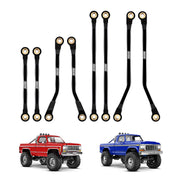 INJORA CNC Aluminum High Clearance Links Set for 1/18 Traxxas TRX4M High Trail K10 F150 (4M-73)