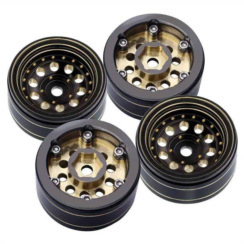 1.0 Brass Beadlock Rims 39g per Piece 1/24 1/18 RC Crawlers