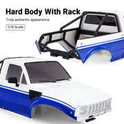 INJORA IR60 Pickup Hard Body with Bed Rack for 1/18 Traxxas TRX4M Defender Bronco