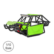 INJORA Nylon Rock Buggy Roll Cage Body Shell Chassis Kit for 1/10 SCX10 II 90046 UTB10 Capra 