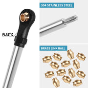 INJORA Stainless Steel High Clearance Links Set for 1/18 Traxxas TRX4M High Trail K10 F150