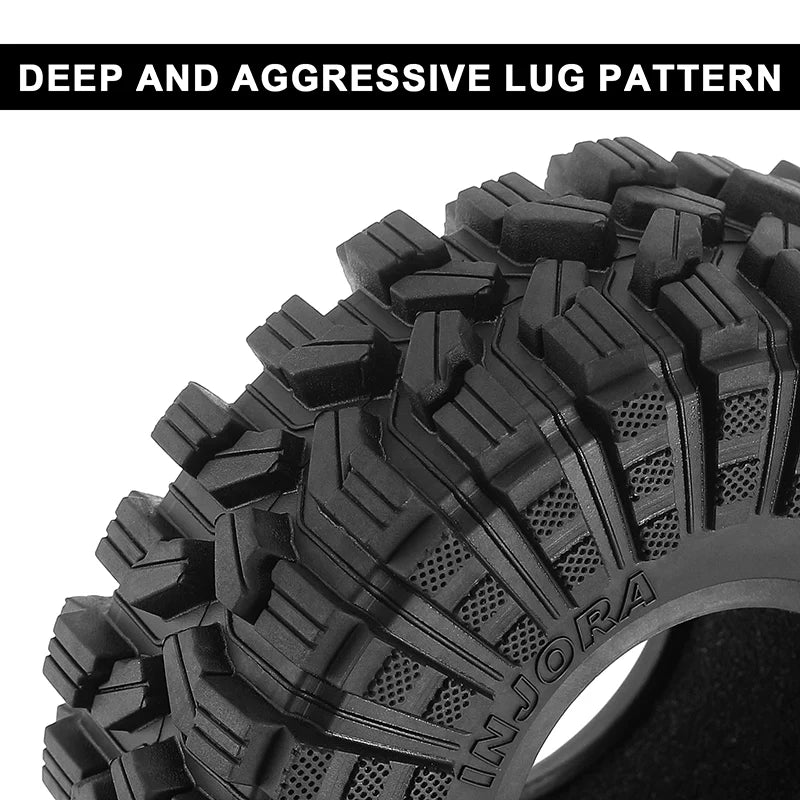 INJORA S5 King Trekker 1.9" 4.75" OD A/T Tires (4) (118*42mm)