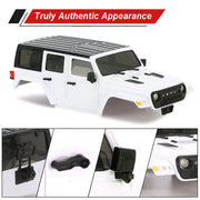 INJORA ABS Hard Top Body with Bumpers for 155mm 1/18 Traxxas TRX4M Bronco Defender
