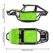 INJORA Nylon Rock Buggy Roll Cage Body Shell Chassis Kit for 1/10 SCX10 II 90046 UTB10 Capra 