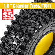 INJORA 1.0 64*24mm Tires & Silicone Rubber Inserts Combo (4) (T1011)
