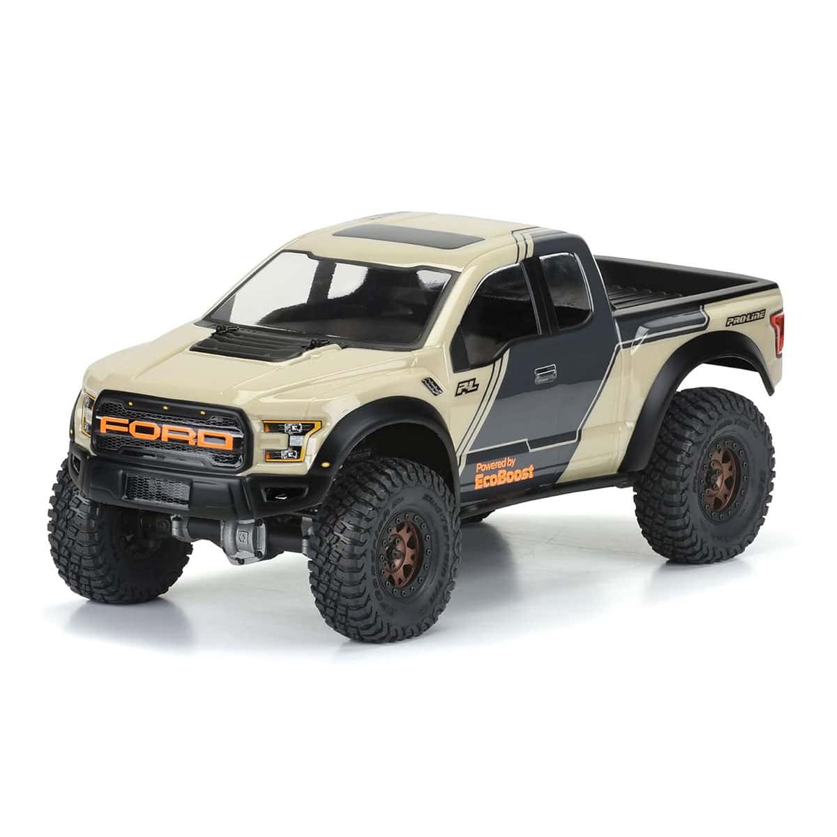 Pro-Line Racing 2017 Ford F-150 Raptor Clr Body 12.3 (313mm) WB Crawlers