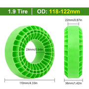 INJORA 4pcs Silicone Rubber Inserts For 118-122mm(4.75