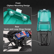 INJORA IR40 Half Truck Hard Plastic Body with Cage for 1/18 Traxxas TRX4M Defender Bronco (Green)
