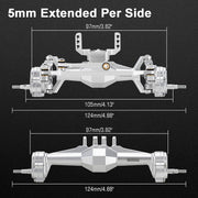 INJORA +5mm Diamond Portal Axles for 1/18 TRX4M