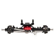Meus Racing Metal Large Steering Integrated Straight Front and Rear Axles for Axial SCX10, SCX10ii (Black)