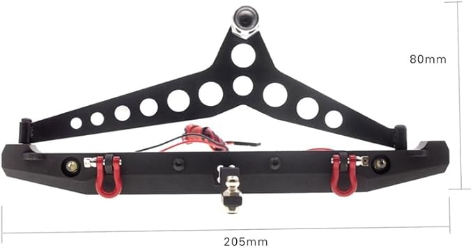 1:10 Scale Metal Rear Bumper with Swing Gate Tyre Mount