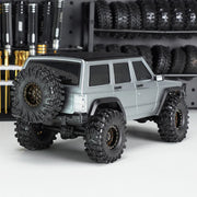 INJORA ABS Cherokee Body With Bumpers for 155mm 1/18 Traxxas TRX4M Bronco Defender (Grey)