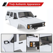 INJORA ABS Cherokee Body With Bumpers for 155mm 1/18 Traxxas TRX4M Bronco Defender (Unpainted)
