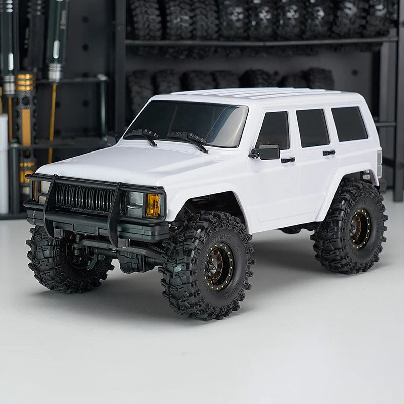 INJORA ABS Cherokee Body With Bumpers for 155mm 1/18 TRX4M Bronco Defender (Unpainted)