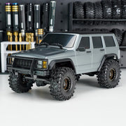 INJORA ABS Cherokee Body With Bumpers for 155mm 1/18 TRX4M Bronco Defender (Grey)