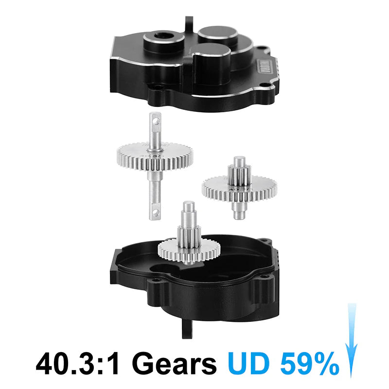 INJORA CNC Aluminum Complete Transmission For 1/18 Traxxas TRX4M (4M-55)