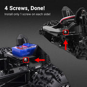INJORA IR40 Half Truck Hard Plastic Body with Cage for 1/18 Traxxas TRX4M Defender Bronco (White)