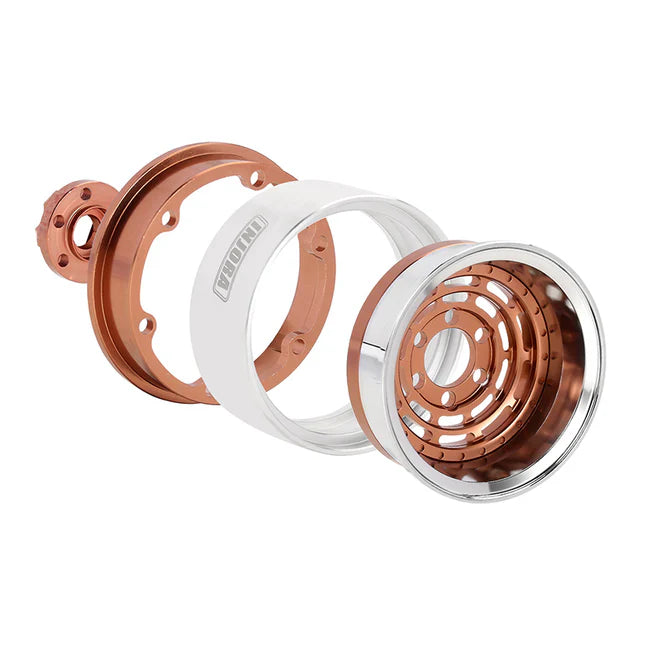 INJORA 1.9" Aluminum Beadlock Wheels Offset -10mm for 1/10 RC Crawler (4) (W1959)
