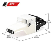 INJORA IR40 Half Truck Hard Plastic Body with Cage for 1/18 Traxxas TRX4M Defender Bronco (White)