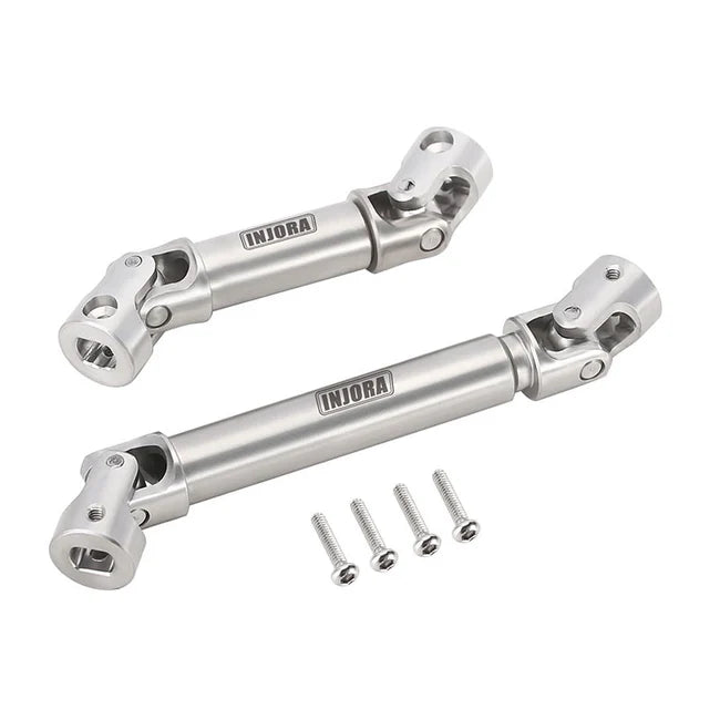 INJORA Stainless Steel Drive Shafts for 1/18 RC Crawler Traxxas TRX4M High Trail K10 F150