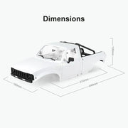 INJORA IR60-10 Hard Body with Interior & Bed Cage for 1/10 RC Crawler