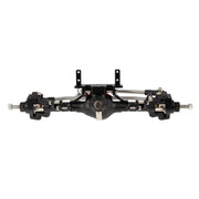 Meus Racing Metal Large Steering Integrated Straight Front and Rear Axles for Axial SCX10, SCX10ii (Black)