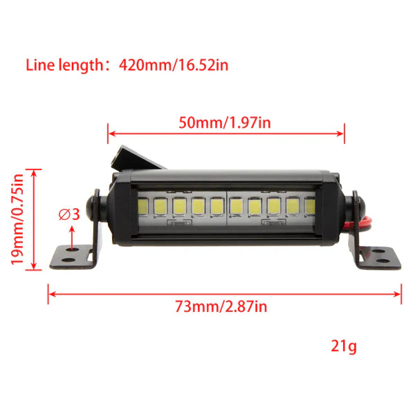 LED Lightbar for RC Crawler (50mm)
