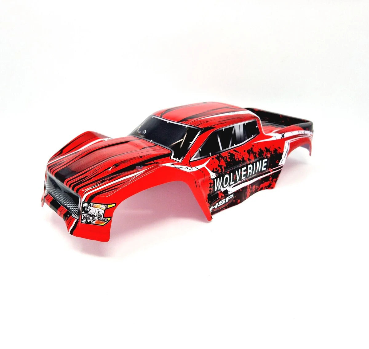 HSP RC Truck Body Shell Red With Stickers 1/10 HSP Monster Truck