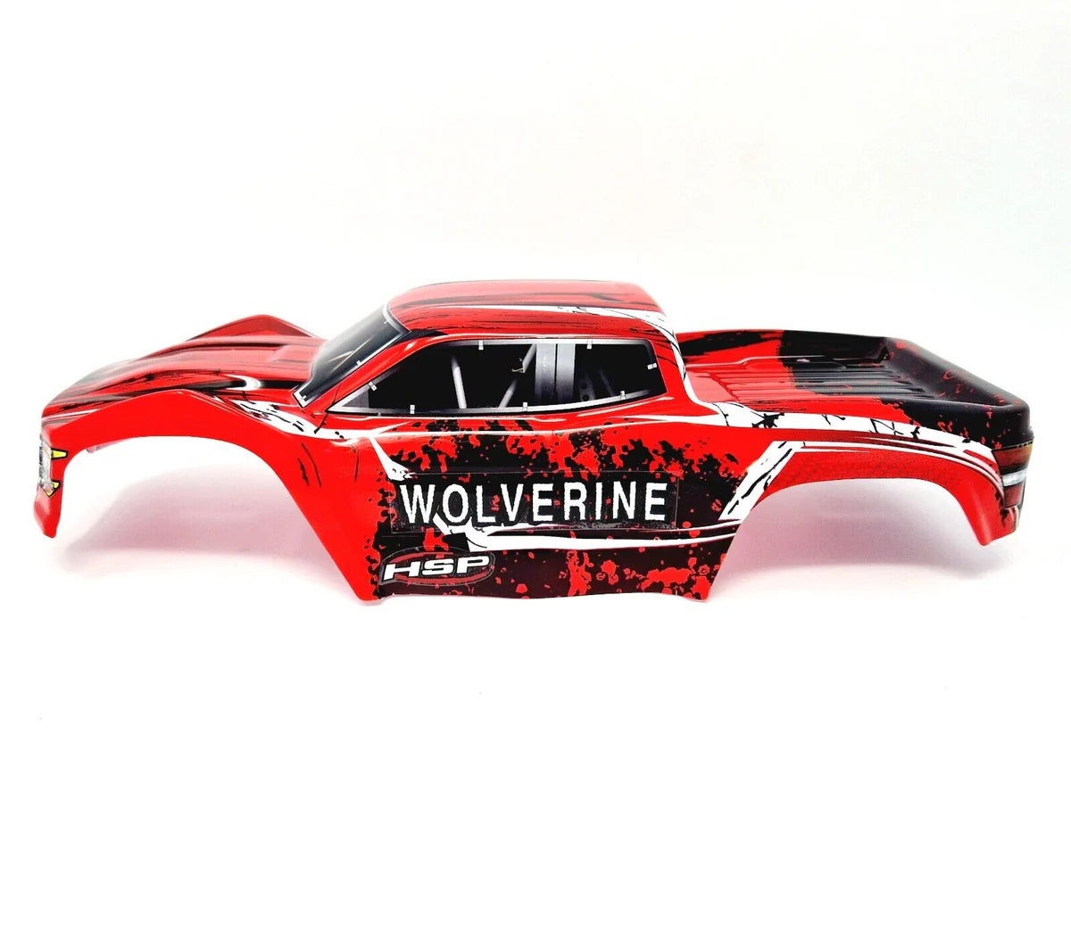 HSP RC Truck Body Shell Red With Stickers 1/10 HSP Monster Truck