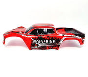 HSP RC Truck Body Shell Red With Stickers 1/10 HSP Monster Truck
