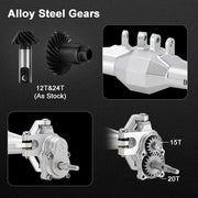INJORA +5mm Diamond Portal Axles for 1/18 TRX4M