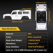 Land Rover Defender D110 RC Hard Body 313mm