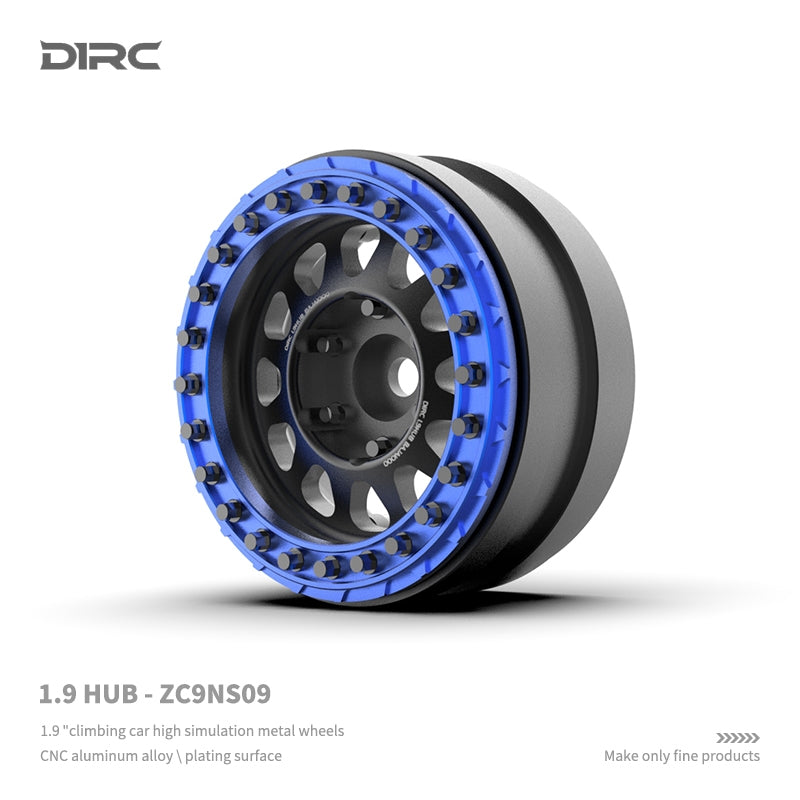 1.9" D1RC Baja 1000 Beradlock Rims (4pc) - Blue