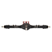 Meus Racing Metal Large Steering Integrated Straight Front and Rear Axles for Axial SCX10, SCX10ii (Black)