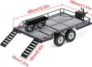 Flatbed Dual Axle Car Trailer Kit for 1/10 Scale RC 