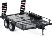 Flatbed Dual Axle Car Trailer Kit for 1/10 Scale RC 
